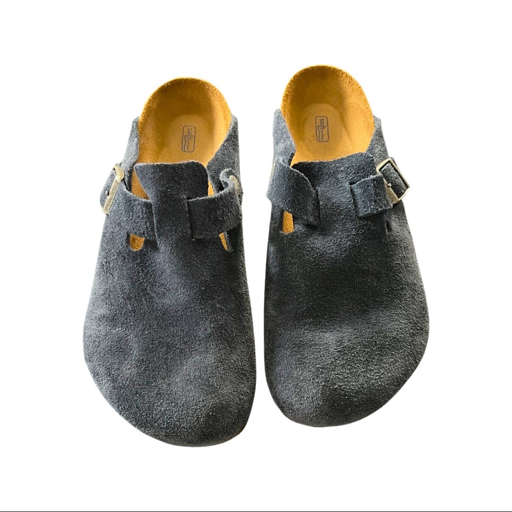 Birkenstock navy blue clogs 39